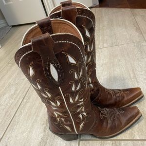 Ariat Women Sonora Cowboy Boots Brown 10006310 8.5 B